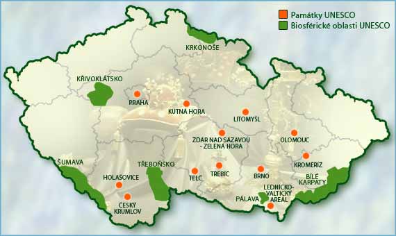 Památky a biosférické oblasti UNESCO